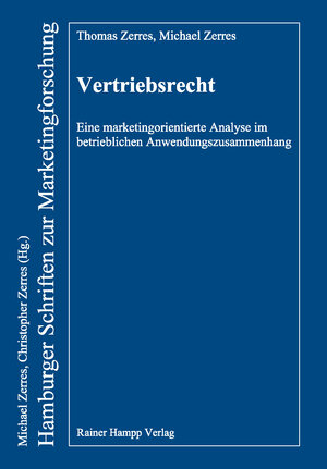 Buchcover Vertriebsrecht | Thomas Zerres | EAN 9783866189577 | ISBN 3-86618-957-5 | ISBN 978-3-86618-957-7