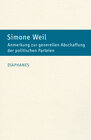 Buchcover Anmerkung zur generellen Abschaffung der politischen Parteien