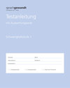 Buchcover sprachgewandt Kindergarten und 1. Klasse / Testanleitung Schwierigkeitsstufe 1 à 10 Stück