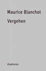 Buchcover Vergehen