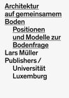 Buchcover Architektur auf gemeinsamem Boden