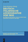Buchcover Deutsch-italienische Lexikographie vor 1900