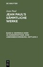 Buchcover Hesperus oder 45 Hundsposttage. Eine Lebensbeschreibung. Heftlein 2