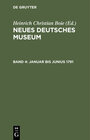 Buchcover Januar bis Junius 1791