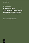 Buchcover E. Ristenpart: Chemische Technologie der Gespinstfasern / Die Gespinstfasern