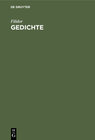 Buchcover Gedichte