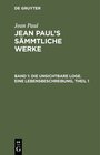 Buchcover Die unsichtbare Loge. Eine Lebensbeschreibung, Theil 1