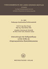 Buchcover Untersuchungen des Gefügeeinflusses auf die Größe der röntgenographischen Elastizitätskonstanten