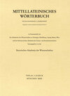 Buchcover Mittellateinisches Wörterbuch 26. Lieferung (defatigo-densesco)