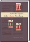 Buchcover Materielle Aspekte in der Inkunabelforschung