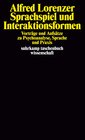 Buchcover Sprachspiel und Interaktionsformen