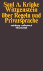 Buchcover Wittgenstein über Regeln und Privatsprache