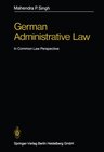 Buchcover German Administrative Law