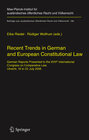 Buchcover Recent Trends in German and European Constitutional Law