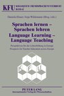 Buchcover Sprachen lernen – Sprachen lehren- Language Learning – Language Teaching