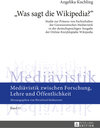 Buchcover «Was sagt die Wikipedia?»