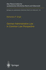 Buchcover German Administrative Law in Common Law Perspective