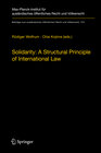 Buchcover Solidarity: A Structural Principle of International Law