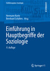 Buchcover Einführung in Hauptbegriffe der Soziologie