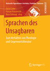 Buchcover Sprachen des Unsagbaren