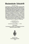 Buchcover Zur Kenntnis der Synthese von Eiweißstoffen und ihrer Bausteine bei höheren Pflanzen