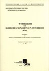 Buchcover Wörterbuch der bairischen Mundarten in Österreich (WBÖ) / Wörterbuch der bairischen Mundarten in Österreich 39. Lieferun