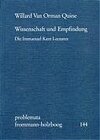 Buchcover Wissenschaft und Empfindung