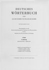 Buchcover Grimm, Dt. Wörterbuch Neubearbeitung
