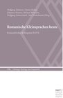 Buchcover Romanische Kleinsprachen heute